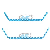 Titanium 2.5mm Mandibular recon plate Double Angel.